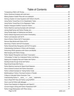 Table of Contents 
Page 3 of 93 
 
wellsr.com 
Transposing a Matrix with Numpy ............................................