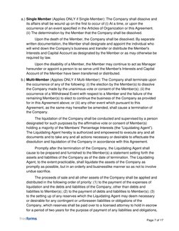 (https://freeforms.com/)
  
 
Page 7 of 17  
a.) Single Member (Applies ONLY if Single-Member): The Company shall dissolve