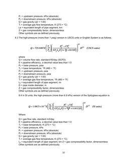 Gas Flow Rate Calculation Equations | PDF | Pressure | Fluid Dynamics