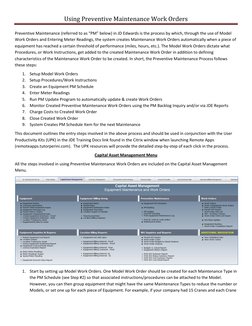 JD Edwards Preventive Maintenance Guide | PDF | Computer Engineering ...