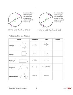 Geometry Cheat Sheet | PDF | Triangle | Area