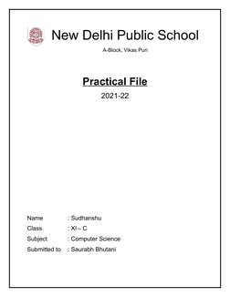 Class XI Python Practical File | PDF | Arithmetic | Mathematics