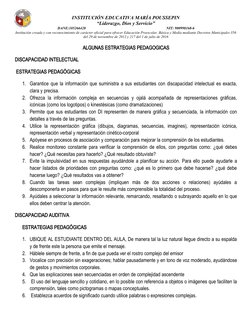 INSTITUCIÓN EDUCATIVA MARÍA POUSSEPIN
“Liderazgo, Dios y Servicio”
DANE:105266428