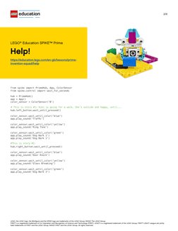 EN GB SPIKE Prime Python Programs | PDF | Lego | Plastic Toys