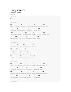 Tattood Lady Chords