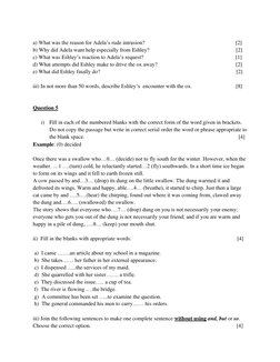 a) What was the reason for Adela’s rude intrusion?