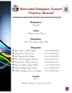 0 
 
 
       PROGRAMA DE FOR MACIÓN CONTINUA PARA DOCENTES EN SERVICIO 
 
Asignatura: 
Geografía