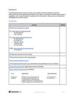Sentinel One Process Exclusions SentinelOne Incident Response Handbook | PDF | User (Computing ...