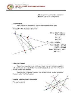 Pappus Geometry Model Finite Geometries: Fano, Young, Pappus, Desargues | PDF | Line ...