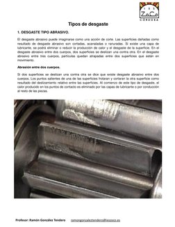 Tipos de Desgaste en Materiales | PDF | Corrosión | Fatiga (material)