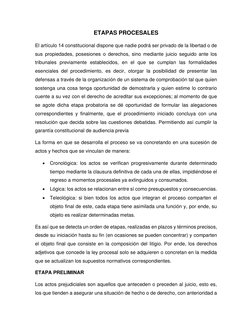 Etapas Procesales en el Juicio Civil | PDF | Evidencia (ley) | Mandato