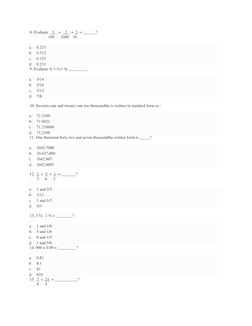 Numerical Reasoning Test Questions | PDF | Odds | Volume