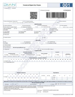 27. Fecha expedición
  
Exportadores
Para uso exclusivo de la DIAN
5. Número de Identificación Tributaria (NIT)
6. DV
  
  
9