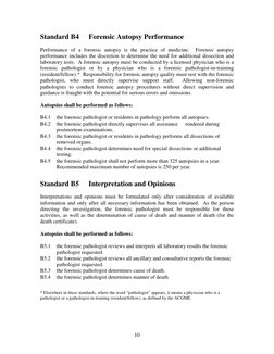 Forensic Autopsy Performance Standards | PDF | Autopsy | Pathology
