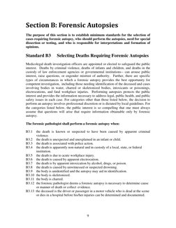 Forensic Autopsy Performance Standards | PDF | Autopsy | Pathology