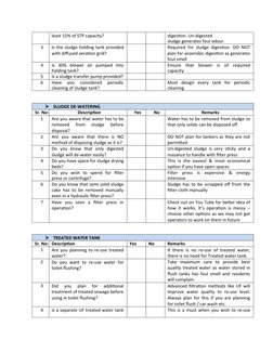 Stp Inspection Checklist Sewage Treatment Plant Maintenance Checklist | PDF | Sewage Treatment ...