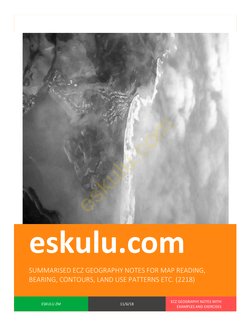 Geography Map Reading Notes PDF | PDF | Contour Line | Slope