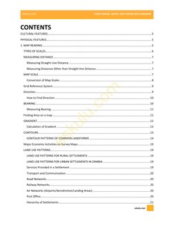 Geography Map Reading Notes PDF | PDF | Contour Line | Slope
