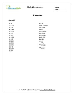 Math Worksheets 
Name: __________ 
 
 
          Date: ___________ 
… So Much More Online! Please visit: www.Effortless