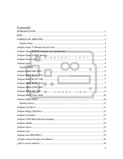 I 
 
 
Contenido 
INTRODUCCIÓN ............................................................................................