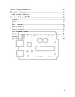 II 
 
¿Por qué comprar un kit Arduino? ....................................................................................