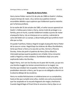 Domínguez Matus Luz Adriana                                                                                      04/11/22
Bio