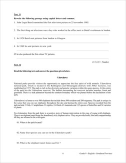 Grade 9 English 2nd Term Test Papers | PDF | Linguistics