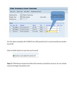 SAP WM Physical Inventory Process Guide | PDF | Inventory | Warehouse