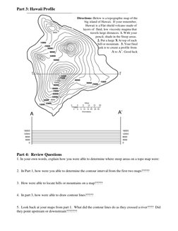 Topographic Map Lab Activity Guide | PDF | Contour Line | Topography