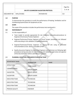 Clean Room Protocol.pdf On-Site Cleanroom Validation Protocol | PDF | Applied And ...