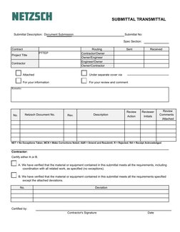 Sample Submittal Form.pdf Submittal Transmittal Procedure Guide | PDF | Specification (Technical ...