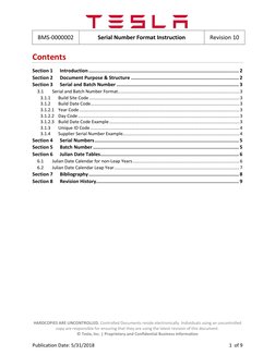 BMS-0000002 
Serial Number Format Instruction 
Revision 10 
 
HARDCOPIES ARE UNCONTROLLED. Controlled Documents reside ele