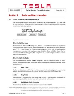 BMS-0000002 
Serial Number Format Instruction 
Revision 10 
 
HARDCOPIES ARE UNCONTROLLED. Controlled Documents reside ele