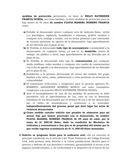 medidas  de  protección  pertinentes,  en  favor  de  NELLY  KATHERINE
FRANCIA OCHOA, así como también, se dicte medidas de p