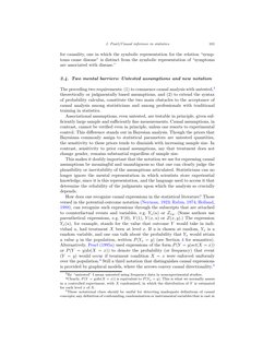 J. Pearl/Causal inference in statistics
101
for causality, one in which the symbolic representation for the relation “symp-
t