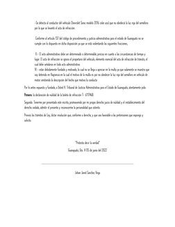 -Se detecta al conductor del vehículo Chevrolet Sonic modelo 2016 color azul que no obedeció la luz roja del semáforo 
por lo