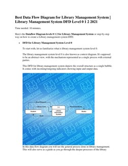 Library System Management Flow Chart Library Management System DFD Levels 0-2 | PDF | Data | Data Management