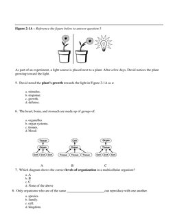 Figure 2-1A – Reference the figure below to answer question 5 
 
As part of an experiment, a light source is placed nex