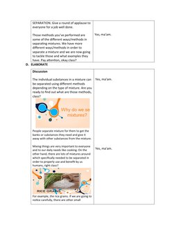 Lesson Plan: Separating Mixtures for Grade 6 | PDF | Filtration | Mixture