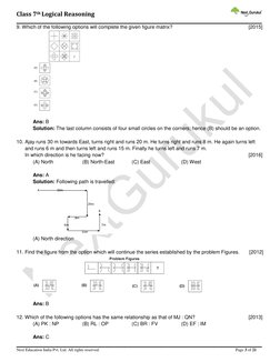 Class 7 Logical Reasoning Questions | PDF | Division (Mathematics)