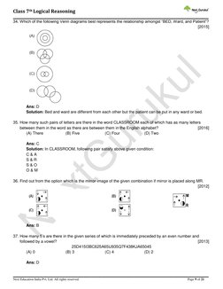 Class 7 Logical Reasoning Questions | PDF | Division (Mathematics)