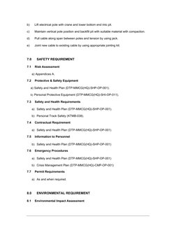 Electrical Asset Relocation Method Statement | PDF | Road | Safety