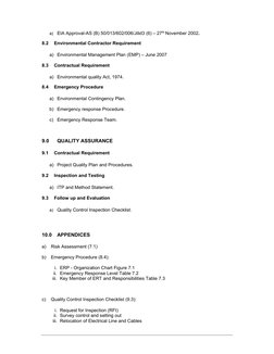 Electrical Asset Relocation Method Statement | PDF | Road | Safety