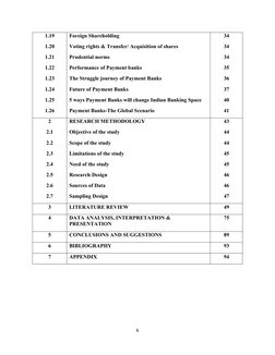 1.19
1.20
1.21
1.22
1.23
1.24
1.25
1.26
Foreign Shareholding
Voting rights & Transfer/ Acquisition of shares
Prudential norms