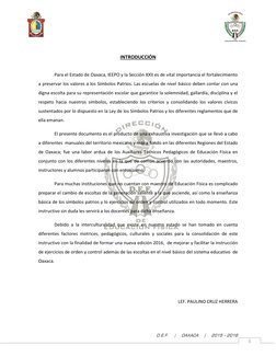 D.E.F.    |    OAXACA    |    2015 - 2016 
5 
 
INTRODUCCIÓN 
 
Para el Estado de Oaxaca, IEEPO y la Sección XXII es de vit