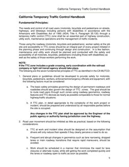 California Traffic Control Handbook | PDF | Traffic | Lane