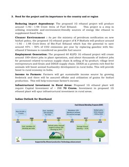 3. Need for the project and its importance to the country and or region 
 
Reducing import dependency: The proposed 1G ethano