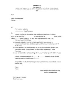 Building Plan Approval Application Form | PDF | Drainage