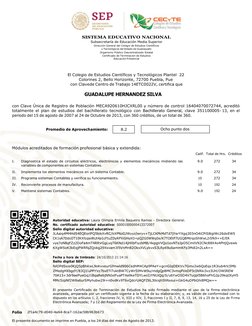 SISTEMA EDUCATIVO NACIONAL 
Subsecretaría de Educación Media Superior 
Dirección General del Colegio de Estudios Cientí