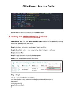 Glide Record API Practice Guide | PDF | Databases | Sql